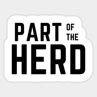 Part of the herd Sticker